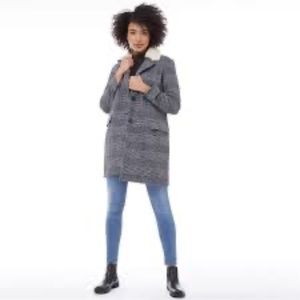 Levi's wool plaid Sherpa jacket